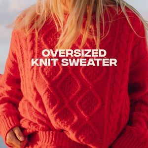 RED DAILY DRILLS SWEATER